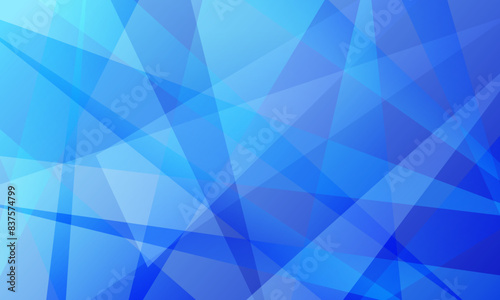 abstract blue fractal geometric triangle polygon shape background