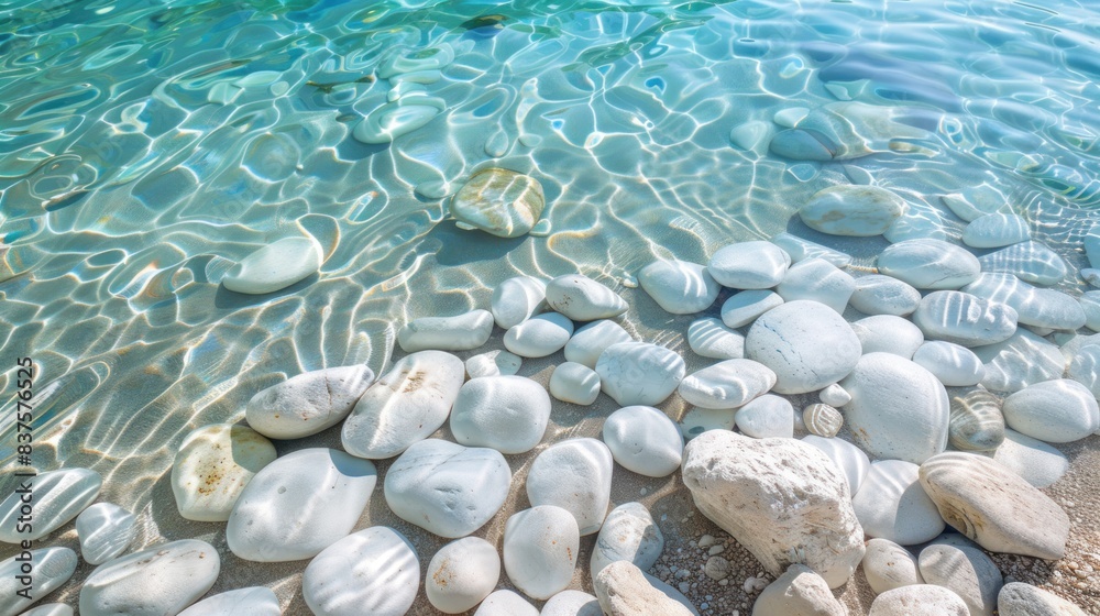 White rocks, clear water White rocks, clear water