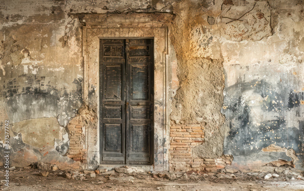 old door in old abandoned house old door in old abandoned house