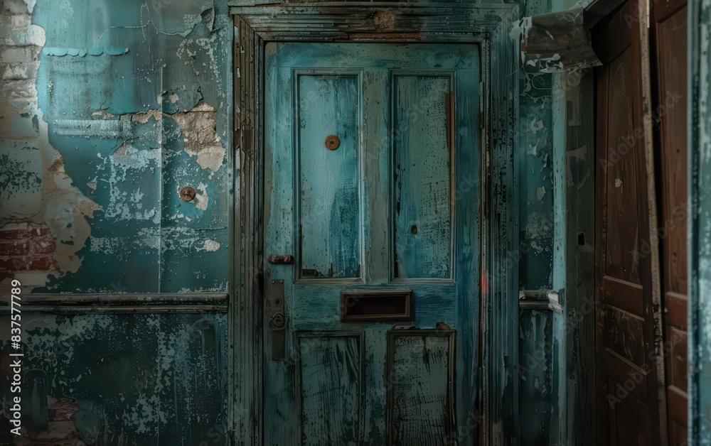old door in old abandoned house old door in old abandoned house