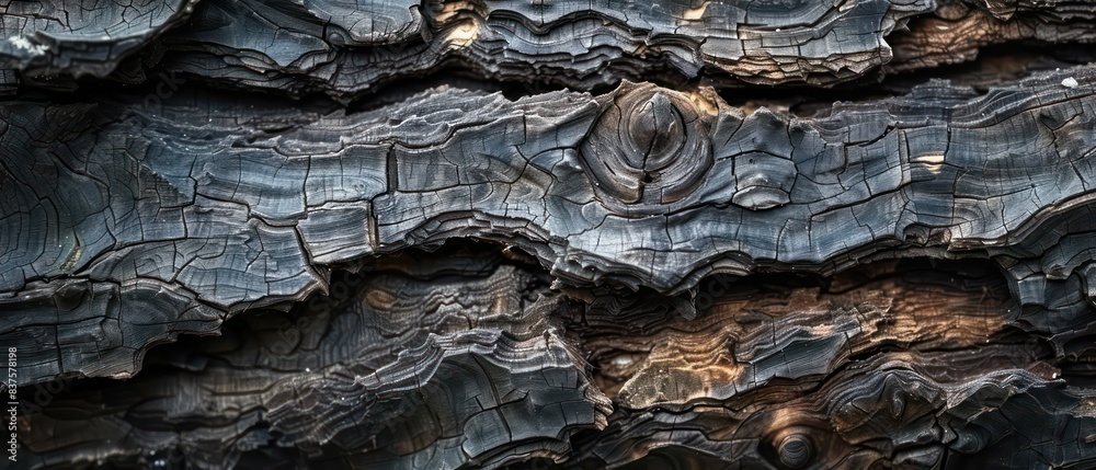 Old oak with a beautiful wooden texture
