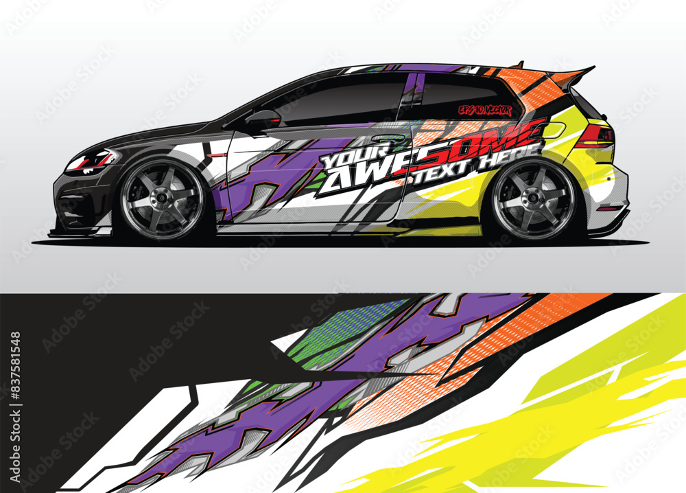 Stand Out on the Road with Unique Car Wrap Designs in Vector Stand Out on the Road with Unique Car Wrap Designs in Vector