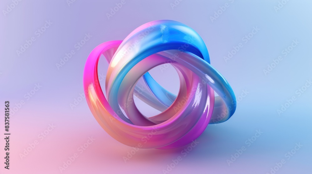 A colorful, abstract, and geometric shape that appears to be a spiral A colorful, abstract, and geometric shape that appears to be a spiral