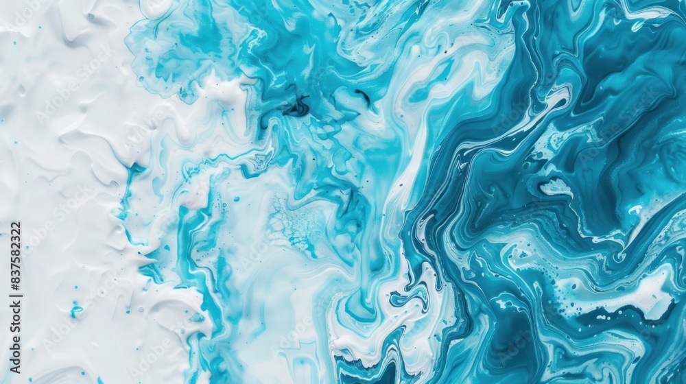 Obraz premium Abstract wallpaper, blue and white background