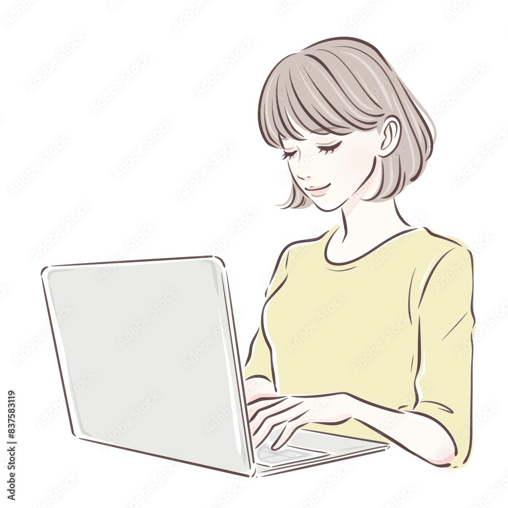 女性・女の子のイラスト素材 女性・女の子のイラスト素材