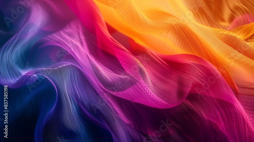 Wallpaper Mural Vibrant pop colors on a minimal textile, trendy design, modern and stylish idea 8K , high-resolution, ultra HD,up32K HD Torontodigital.ca