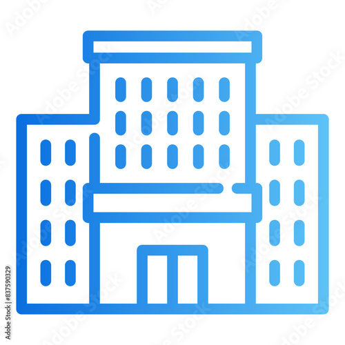 hotel gradient icon