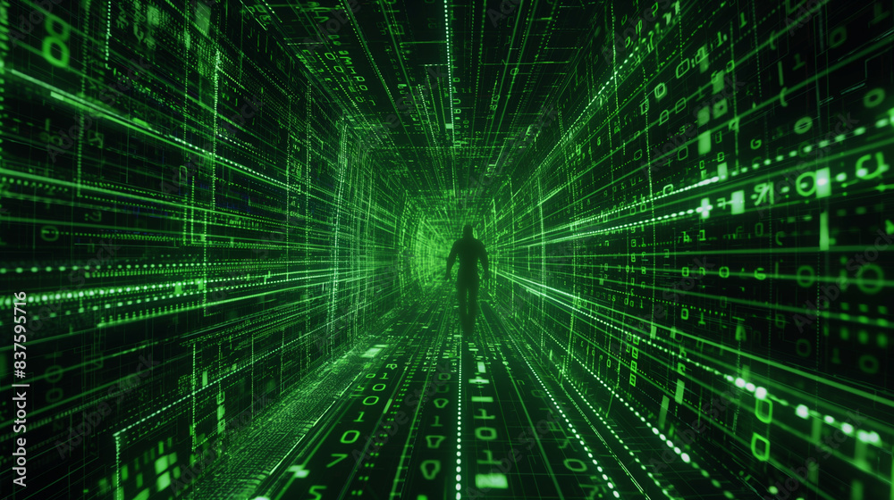 Fototapeta premium abstract binary code