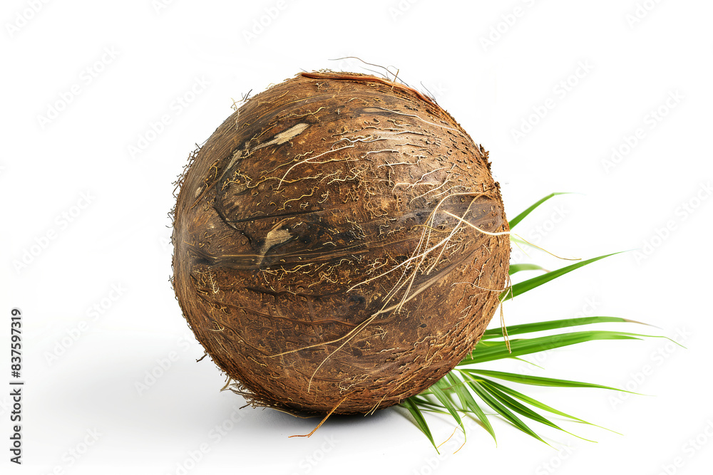 Coconut isolated on white background . Delicious exotic food. Coconut isolated on white background . Delicious exotic food.