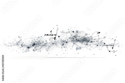 Mathematical Algebraic Expression Isolated on Transparent Background