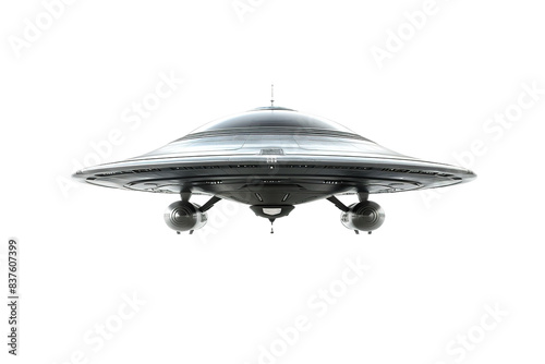 Cosmic UFO Isolated on Transparent Background