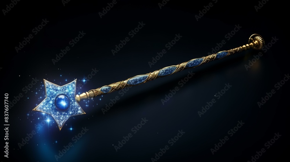 Immerse yourself in the world of magic with this highquality magical wand staff, perfect for any sorcerer or wizard in fantasy RPG gameplay. Immerse yourself in the world of magic with this highquality magical wand staff, perfect for any sorcerer or wizard in fantasy RPG gameplay.