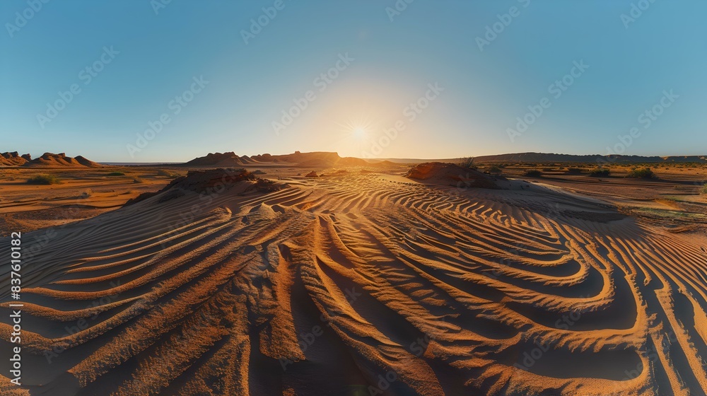 Naklejka premium A sandy desert natural image