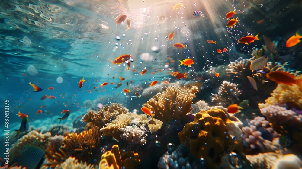 Fototapeta premium coral reefs vibrant