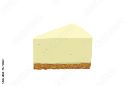 レアチーズケーキのイラスト