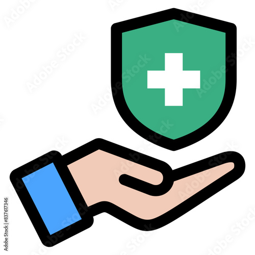 Health Insurance Icon Element For Design