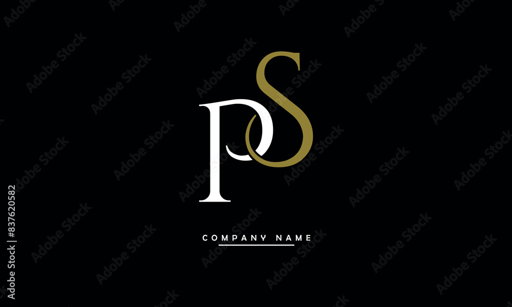 PS, SP, P, S Abstract Letters Logo Monogram PS, SP, P, S Abstract Letters Logo Monogram