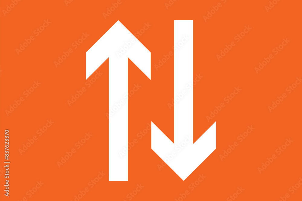 Swipe up and down icon vector set collection