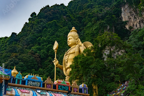 Photography Arulmigu Murugan  Hindu God Statue in Batu Caves, Kuala Lumpur, Malaysia