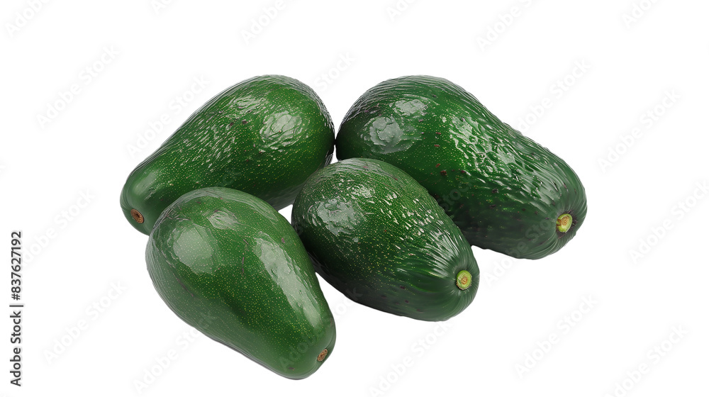Avocado on a transparent background Avocado on a transparent background