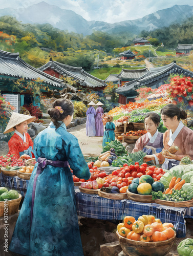 A vibrant Korean Chuseok ce...