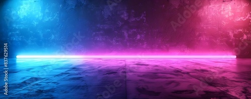 Soft Neon Blue and Pink Backdrop with Gentle Glow for Tech Gadget Display Concept