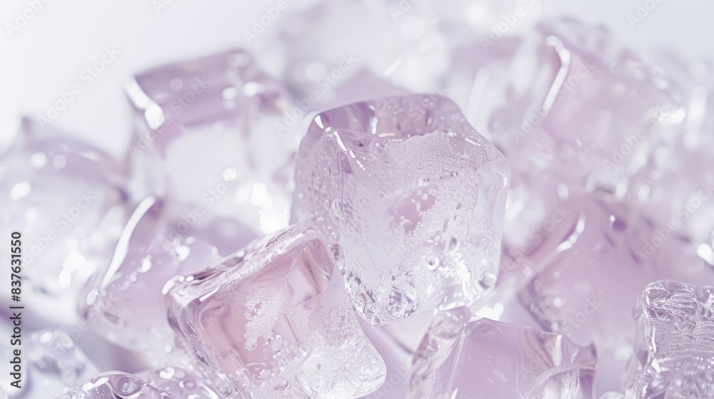 ice cubes on white background ice cubes on white background