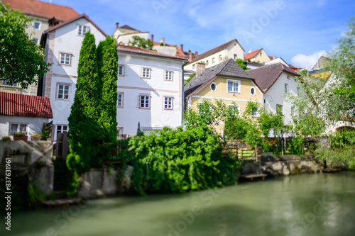 buildings in the district wehrgraben in the old town of steyr, upper austria © Wolfgang