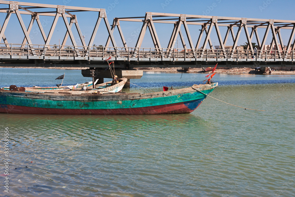 Boats in the river of Saint-Louis, Senegal, West Africa Boats in the river of Saint-Louis, Senegal, West Africa
