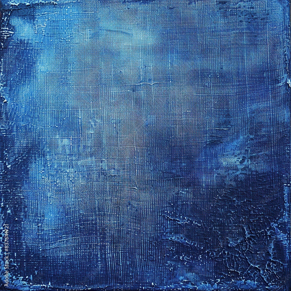 The texture of old, blue denim as a background. The texture of old, blue denim as a background.