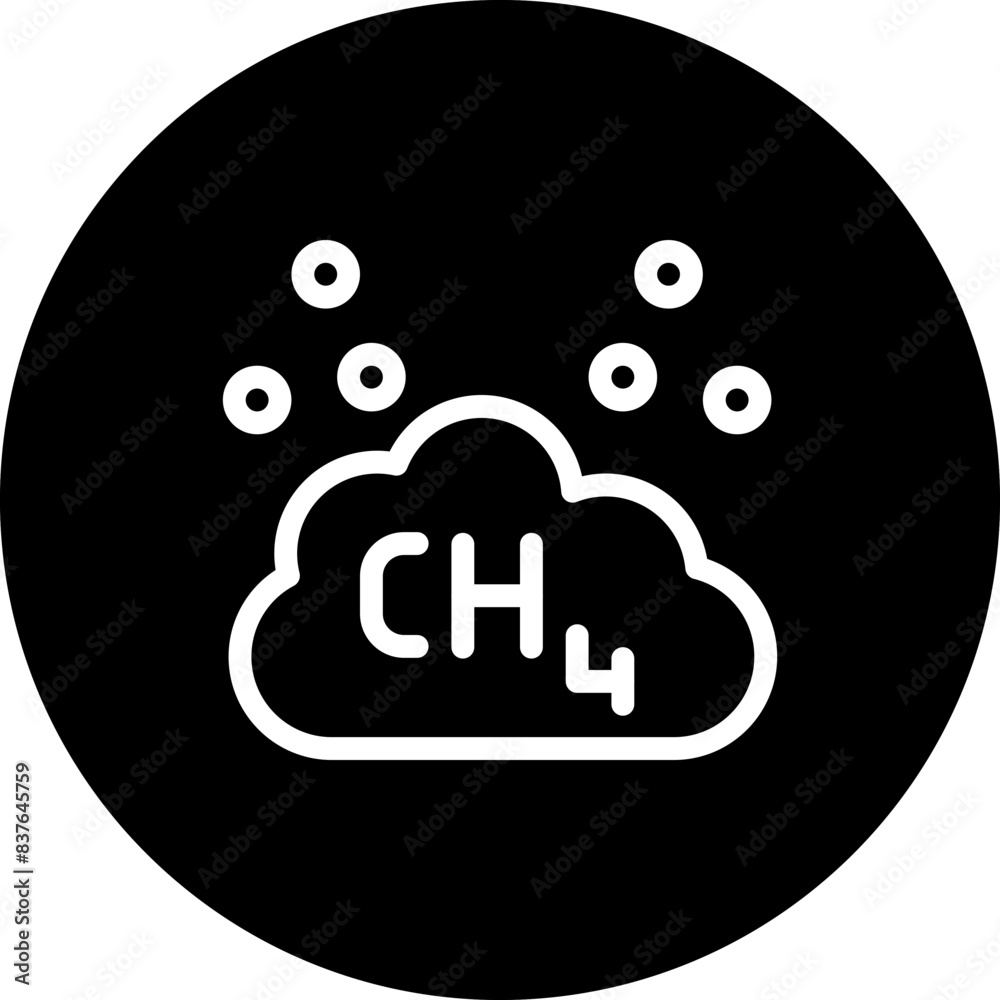 Methane Icon Style Methane Icon Style