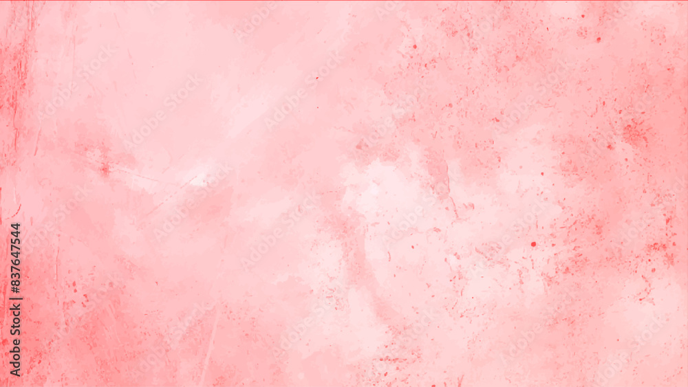 Fototapeta premium Pink watercolor abstract background. Watercolor pink background. Abstract pink texture. Elegant pink watercolor vector art background for cards, flyer, poster, banner and cover design. Watercolor canv