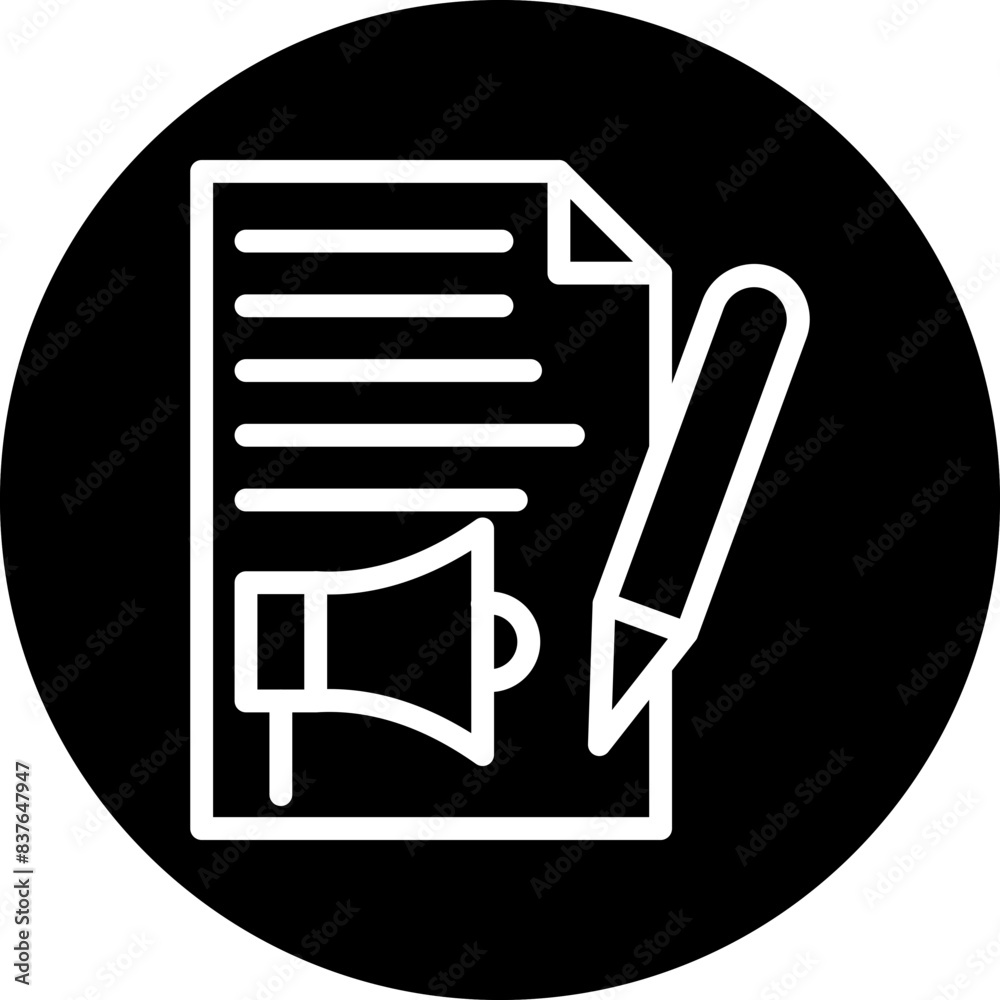 Content Marketing Icon Style Content Marketing Icon Style