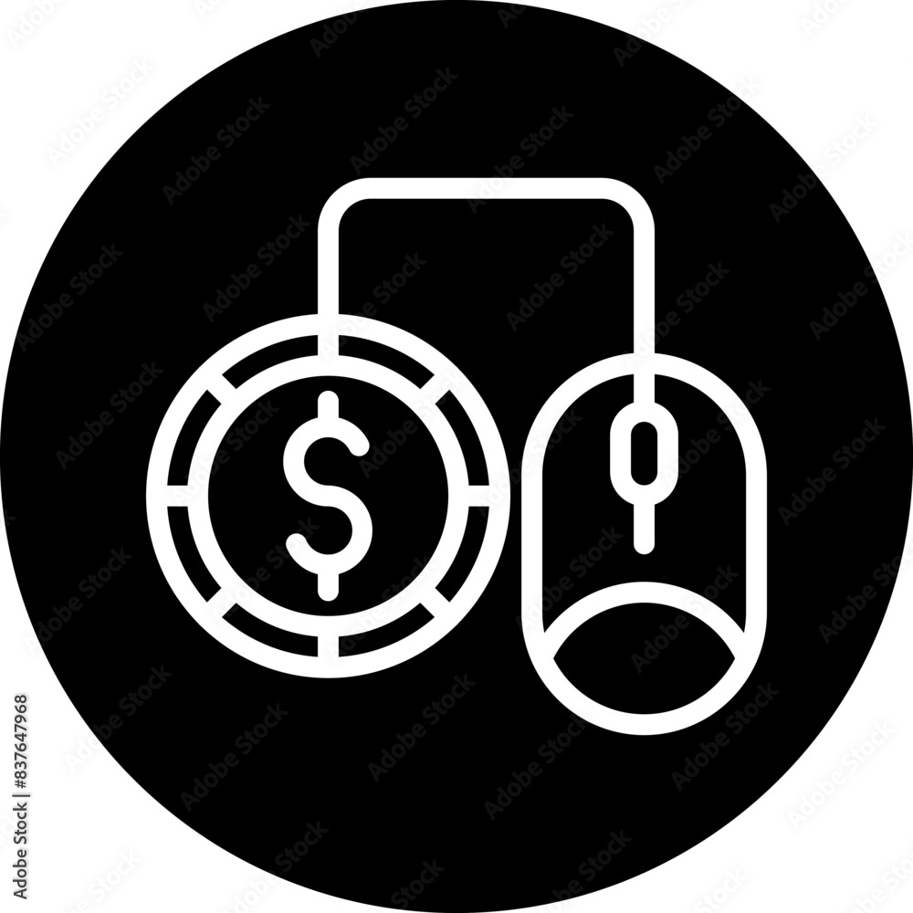 Cost Per Click Icon Style Cost Per Click Icon Style