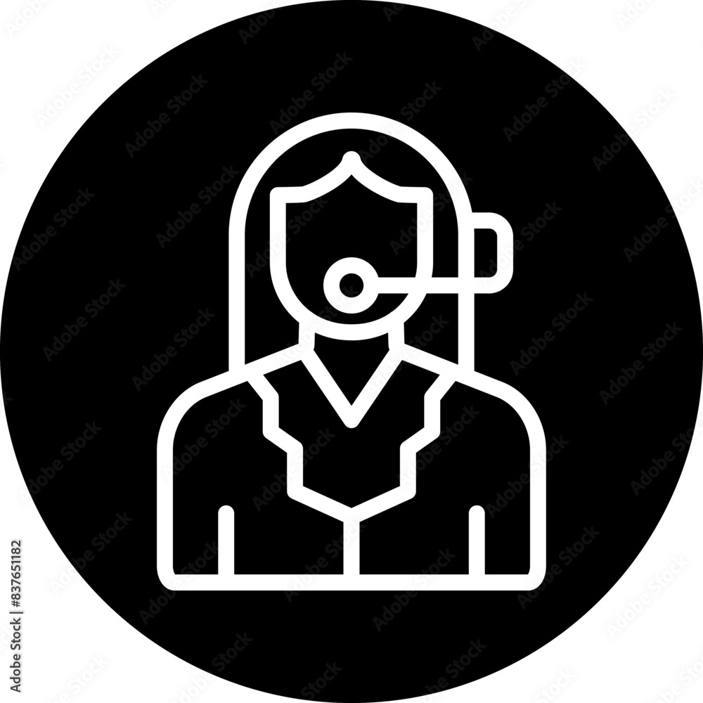 Remote Customer Support Icon Style