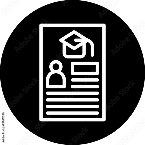 Academic Record Icon Style