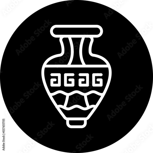 Ancient Vase Icon Style