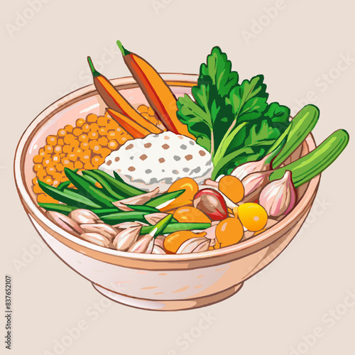 extra ingridientas vector
