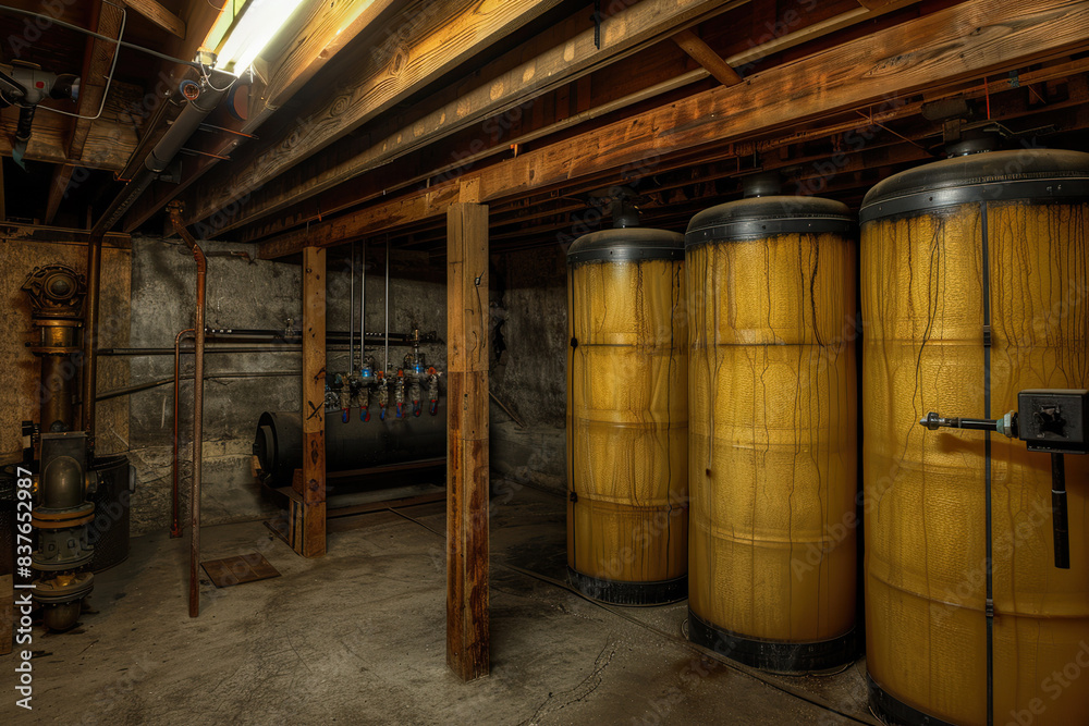 Generative ai on the theme of water filtration system for home, clean soft liquid to drinking Generative ai on the theme of water filtration system for home, clean soft liquid to drinking