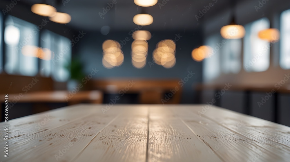 empty office desk with blurred background empty office desk with blurred background