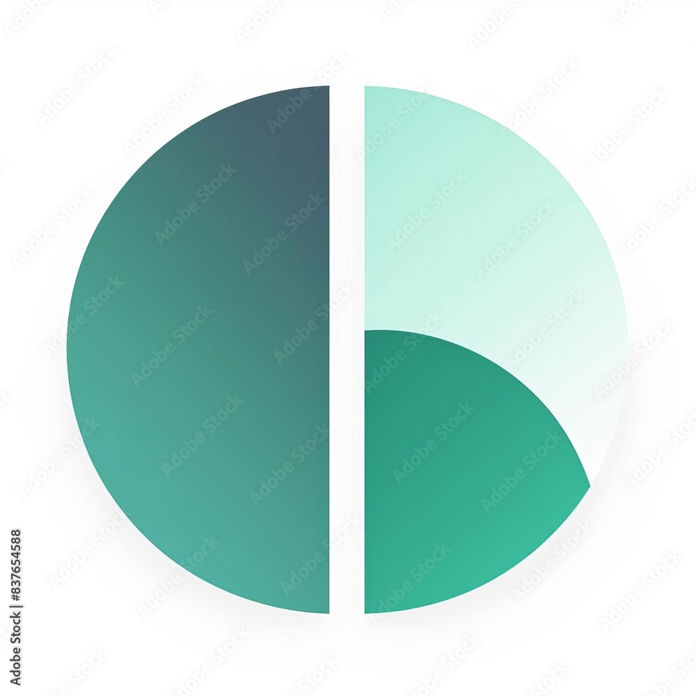 A split screen icon on a white background for clean di-cut. A split screen icon on a white background for clean di-cut.