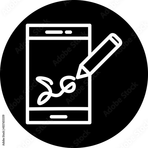 Digital Signature Icon Style