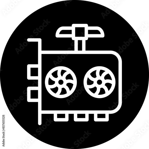 GPU Mining Icon Style