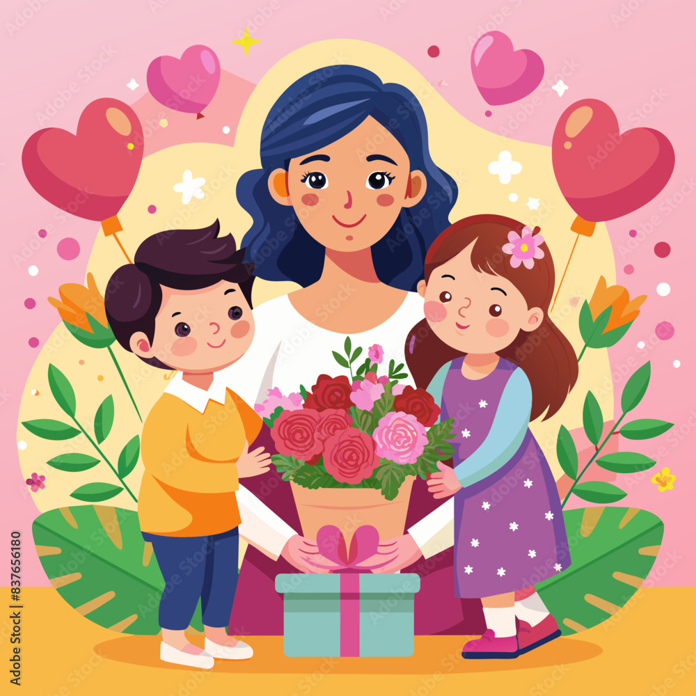 happy mother day illustration
happy mother day illustration