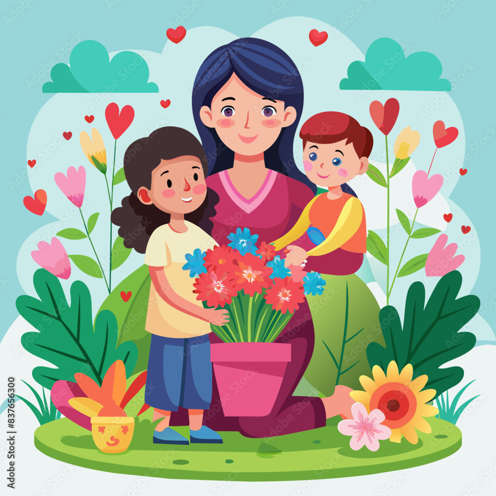 happy mother day illustration
happy mother day illustration
