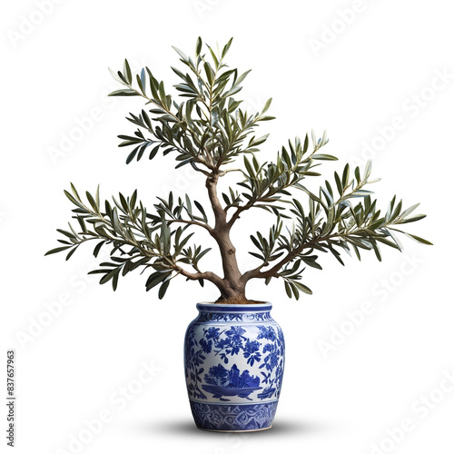 tree Olive isolated on white