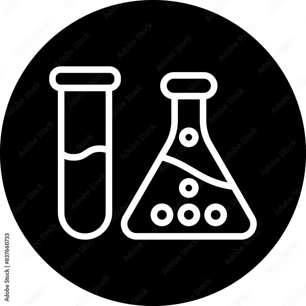 Chemicals Icon Style Chemicals Icon Style