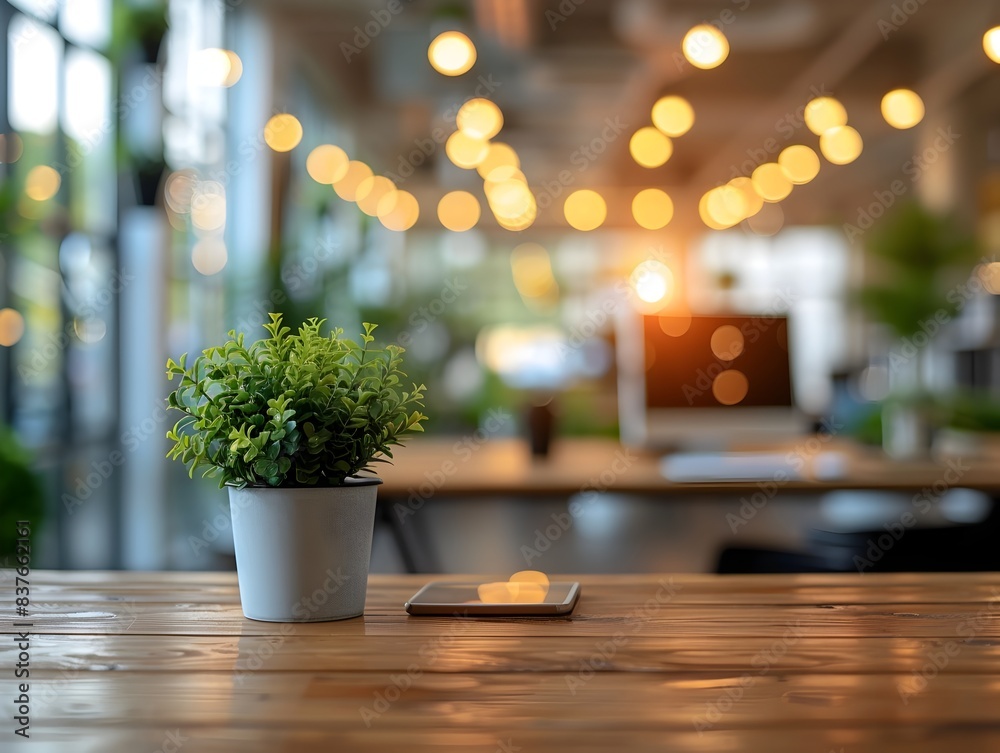 Fototapeta premium Ergonomic Workspace for Productive and Comfortable Work Environment
