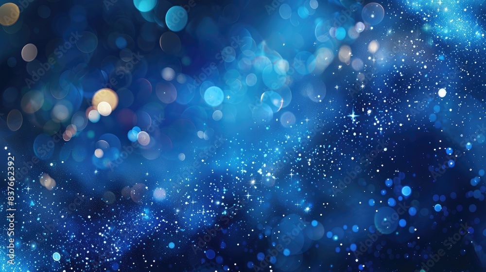 Elegant blue gradient background with shimmering bokeh lights, ideal for sophisticated and stylish designs Elegant blue gradient background with shimmering bokeh lights, ideal for sophisticated and stylish designs