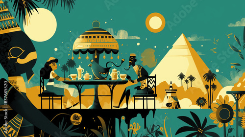 古代エジプトのティーパーティー
Tea party in ancient Egypt